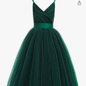 Emerald Green Flower Dress